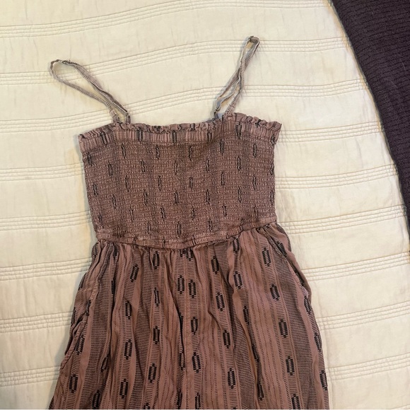 By Anthropologie Brown Patterned Jumpsuit - Picture 4 of 7